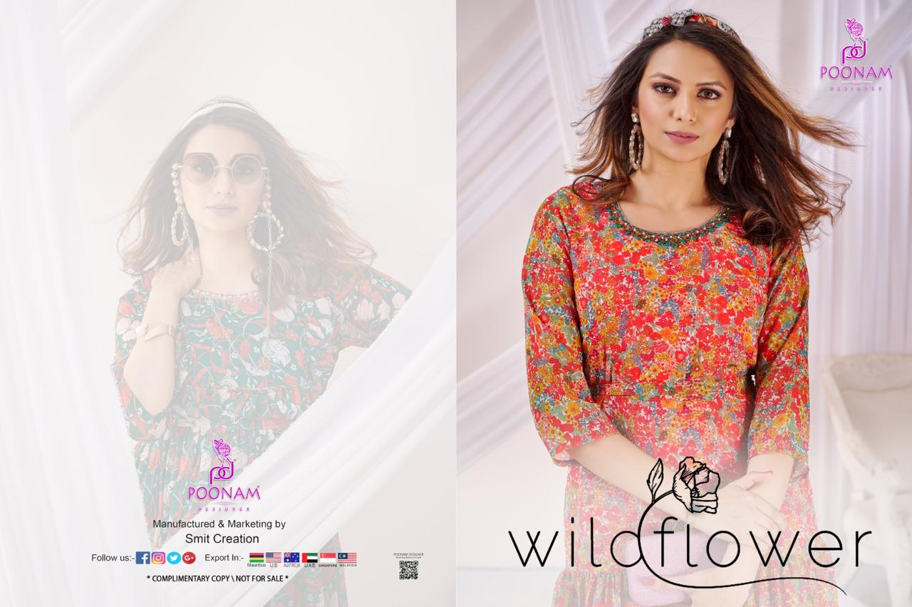 POONAM DESIGNER wild Flower 